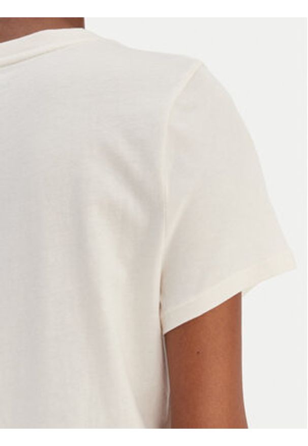 DKNY Sport T-Shirt DP6T1557 Écru Relaxed Fit. Materiał: bawełna. Styl: sportowy