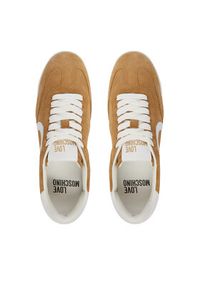 Love Moschino - LOVE MOSCHINO Sneakersy JA15112G1OIG0104 Beżowy. Kolor: beżowy. Materiał: skóra, zamsz #3