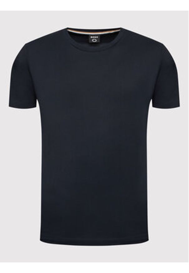 BOSS - Boss T-Shirt Thompson 02 50468972 Granatowy Regular Fit. Kolor: niebieski. Materiał: bawełna