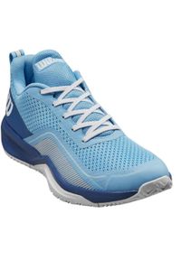 Buty tenisowe damskie Wilson Rush Pro Lite. Kolor: biały, wielokolorowy, niebieski. Sport: tenis