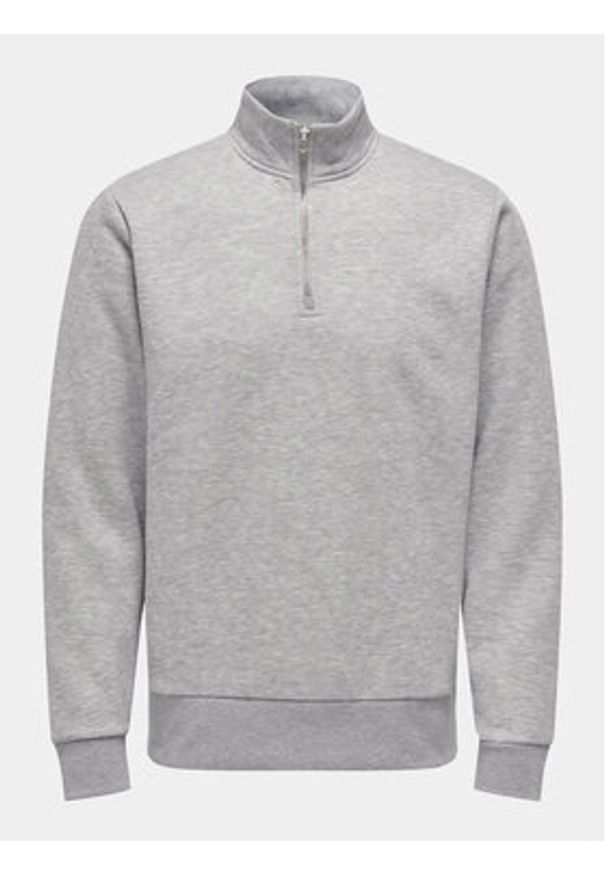 Only & Sons Bluza Cares 22019055 Szary Regular Fit. Kolor: szary. Materiał: bawełna, syntetyk