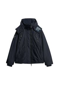 Kurtka puchowa Superdry Everest. Typ kołnierza: kaptur. Kolor: niebieski. Materiał: puch #1