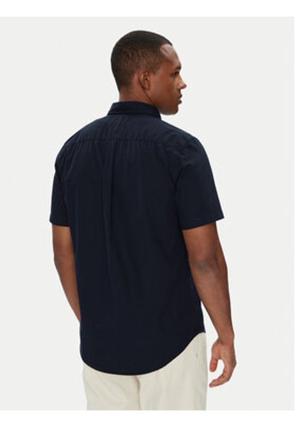 TOMMY HILFIGER - Tommy Hilfiger Koszula MW0MW37584 Granatowy Regular Fit. Kolor: niebieski. Materiał: bawełna