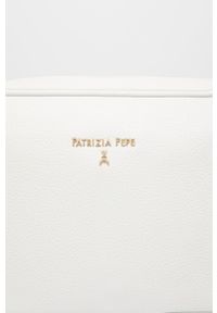 Patrizia Pepe Torebka skórzana kolor biały. Kolor: biały. Materiał: skórzane. Rodzaj torebki: na ramię #4