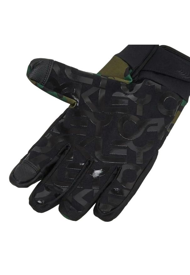 Rękawice Zimowe Unisex Oakley Printed Park B1B Gloves. Kolor: zielony. Sezon: zima. Sport: turystyka piesza