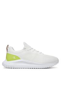 Calvin Klein Jeans Sneakersy Eva Runner Tech Knit YM0YM01293 Biały. Kolor: biały. Materiał: materiał