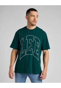 Lee - LEE SS VARSITY TEE MĘSKA KOSZULKA T-SHIRT LOGO ESMERALDA L69CFE96 112321823