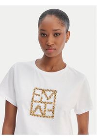 Marella T-Shirt Tema 2615971031 Biały Regular Fit. Kolor: biały. Materiał: bawełna #5