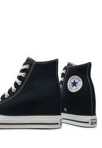 Converse Trampki Chuck Taylor All Star Wedge Platform A11909C Czarny. Kolor: czarny. Materiał: materiał. Obcas: na platformie