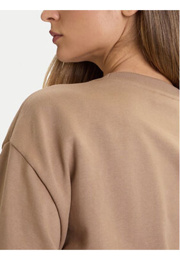 Calvin Klein Jeans Bluza Archive LV047B236G Brązowy Relaxed Fit. Kolor: brązowy. Materiał: bawełna