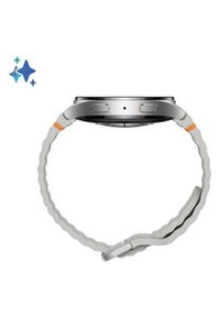 SAMSUNG - Samsung Galaxy Watch 7 LTE 44mm Srebrny (L315). Rodzaj zegarka: cyfrowe. Kolor: srebrny. Materiał: skóra. Styl: casual