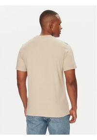 Guess T-Shirt Z5YI02 I3Z14 Beżowy Regular Fit. Kolor: beżowy. Materiał: bawełna