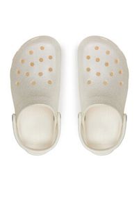 Crocs Klapki Classic Platform Glitter Clog W 207241 Écru. Obcas: na platformie