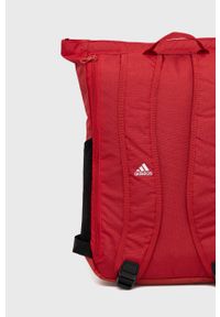 adidas Performance Plecak kolor czerwony duży z nadrukiem. Kolor: czerwony. Materiał: materiał. Wzór: nadruk #4