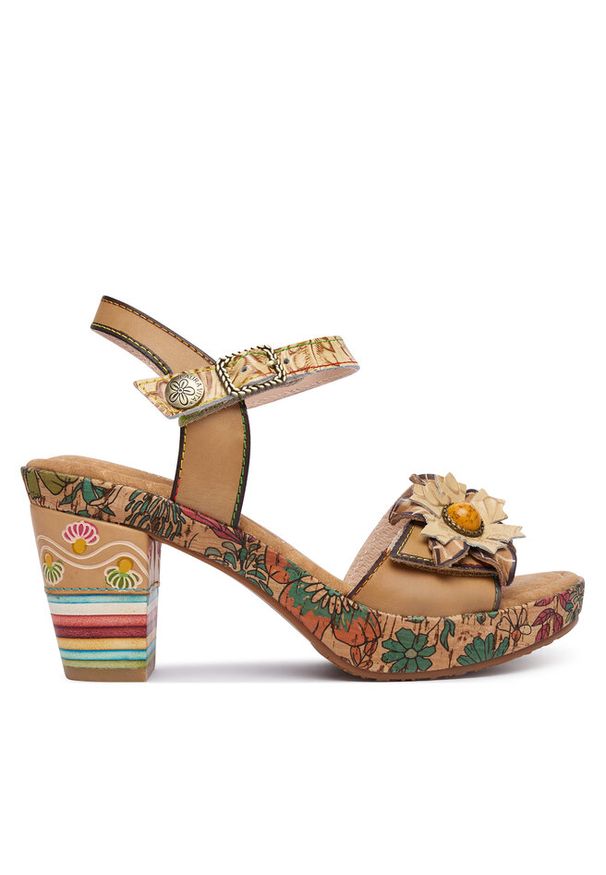 Sandały Laura Vita. Kolor: beżowy