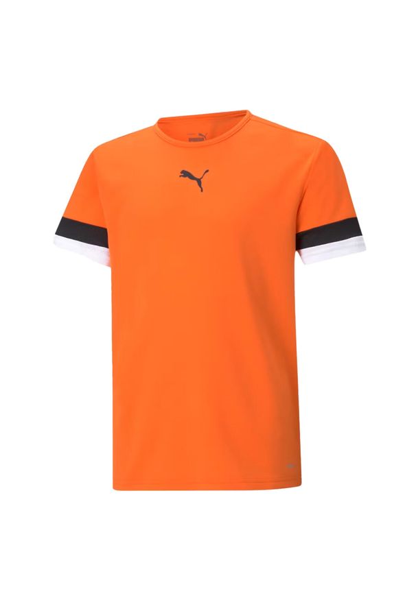 Puma - Męska Koszulka TeamRISE. Kolor: żółty, pomarańczowy, wielokolorowy
