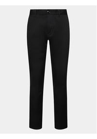 Sisley Chinosy 4AIHSF021 Czarny Slim Fit. Kolor: czarny. Materiał: bawełna