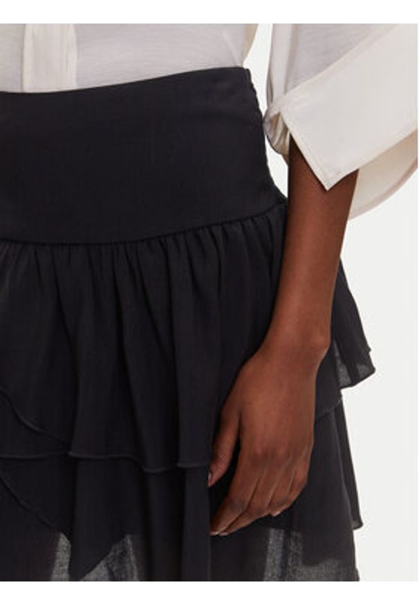 Vero Moda Spódnica mini Clara 10336425 Czarny Regular Fit. Kolor: czarny. Materiał: wiskoza