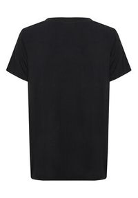 Kaffe T-Shirt Kenya 10507333 Czarny Regular Fit. Kolor: czarny. Materiał: wiskoza
