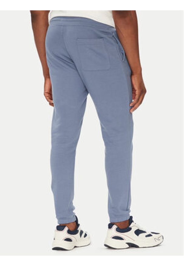 Tommy Jeans Spodnie dresowe Flag DM0DM20473 Niebieski Slim Fit. Kolor: niebieski. Materiał: bawełna
