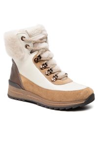Botki Ara 12-24505-11 Toffee/Cloud/Moro/Hell. Kolor: beżowy. Materiał: skóra. Wzór: moro #1