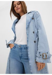 bonprix - Jeansy z rozkloszowanymi nogawkami, mid waist, ze stretchem. Kolor: niebieski #3