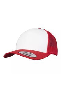 FLEXFIT - Retro Trucker Cap. Kolor: biały, czerwony, wielokolorowy. Styl: retro