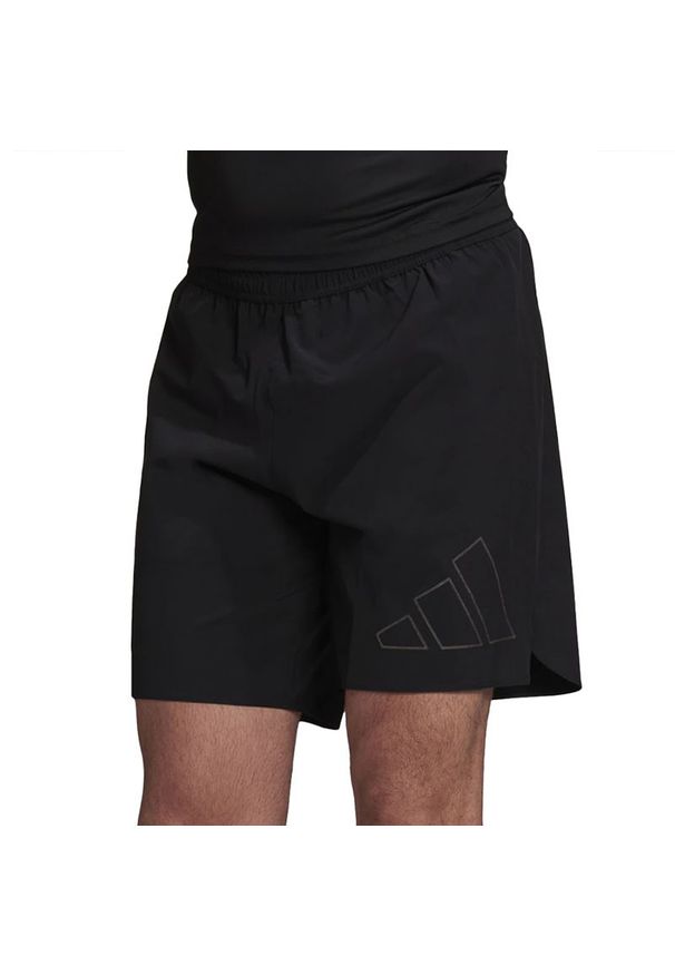 Adidas - Spodenki adidas Run Icons Running Shorts HC0416 - czarne. Kolor: czarny. Materiał: elastan, materiał, poliester. Sport: bieganie