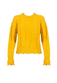 Pinko Sweter "Chianti" | 1G166W Y79B | Chianti | Kobieta | Żółty. Okazja: na co dzień. Kolor: żółty. Materiał: poliester, poliamid, wiskoza. Styl: casual #4