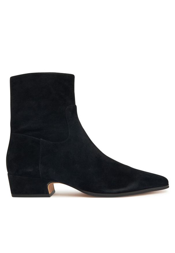 Nokwol Botki Dusty Czarny. Kolor: czarny. Materiał: zamsz, skóra