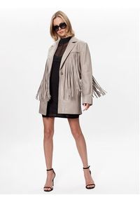 GESTUZ - Gestuz Marynarka Avivagz 10906967 Szary Regular Fit. Kolor: szary. Materiał: skóra #4