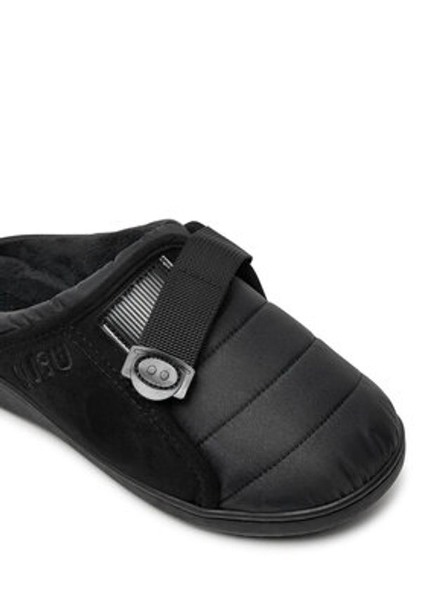 Subu Kapcie Belt Czarny. Kolor: czarny. Materiał: materiał