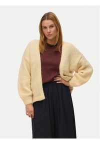 Vero Moda Kardigan Maybe 10273101 Żółty Oversize. Kolor: żółty. Materiał: syntetyk #1