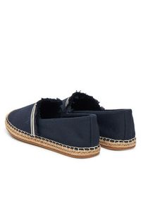 TOMMY HILFIGER - Tommy Hilfiger Espadryle Fringe Canvas Closed Espadrille FW0FW08881 Granatowy. Kolor: niebieski. Materiał: materiał #4