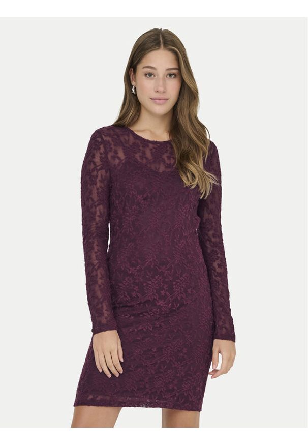 only - ONLY Sukienka koktajlowa Blaise 15356156 Fioletowy Slim Fit. Kolor: fioletowy. Materiał: syntetyk. Styl: wizytowy