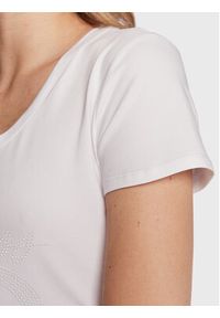 Guess T-Shirt Adelina W3RI14 J1314 Biały Slim Fit. Kolor: biały. Materiał: bawełna