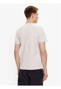 Calvin Klein T-Shirt Micro Logo Interlock K10K109894 Beżowy Regular Fit. Kolor: beżowy. Materiał: bawełna #4