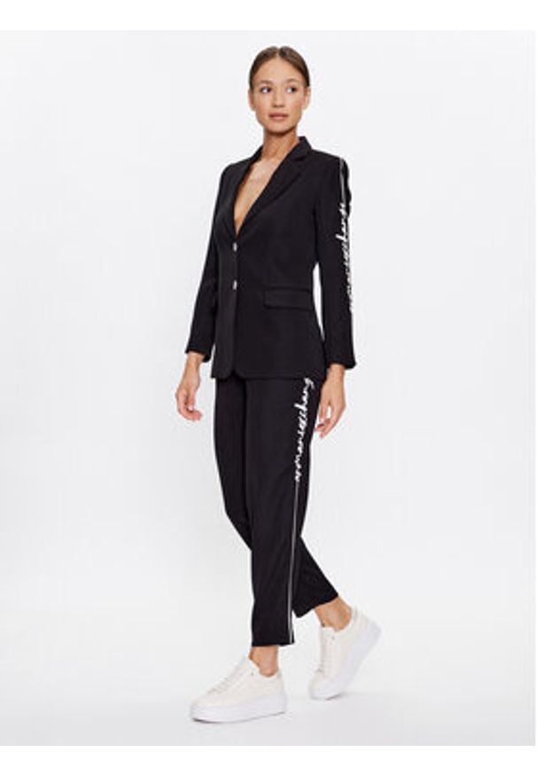 Armani Exchange Spodnie materiałowe 6RYP05 YN4LZ 1200 Czarny Regular Fit. Kolor: czarny. Materiał: materiał, syntetyk