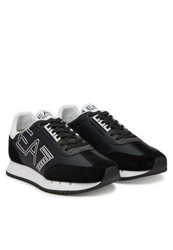 EA7 Emporio Armani Sneakersy X8X101 XK257 U448 Czarny. Kolor: czarny. Materiał: zamsz, skóra