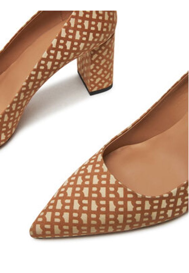 BOSS Czółenka Janet Chpump70 Bbflk 50523394 Beżowy. Kolor: beżowy. Materiał: materiał