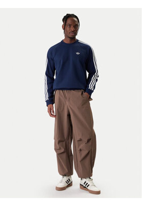 Adidas - adidas Bluza 3-Stripes KE3549 Granatowy Regular Fit. Kolor: niebieski. Materiał: syntetyk, bawełna