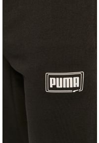 Puma - Spodnie. Kolor: czarny. Materiał: bawełna, poliester, dzianina. Wzór: gładki #3