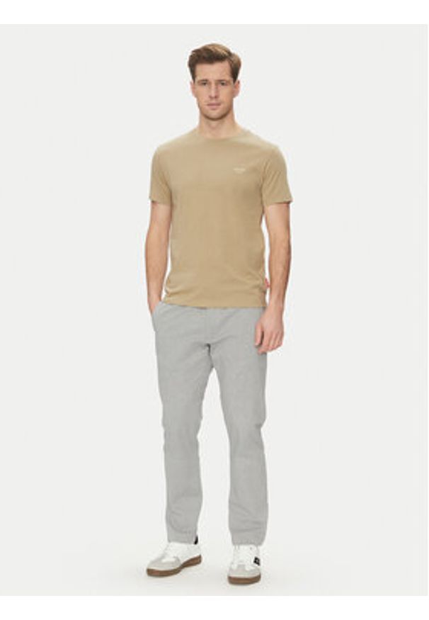 JOOP! Jeans T-Shirt 15 JJJ-32Alphis 30045926 Beżowy Modern Fit. Kolor: beżowy. Materiał: bawełna