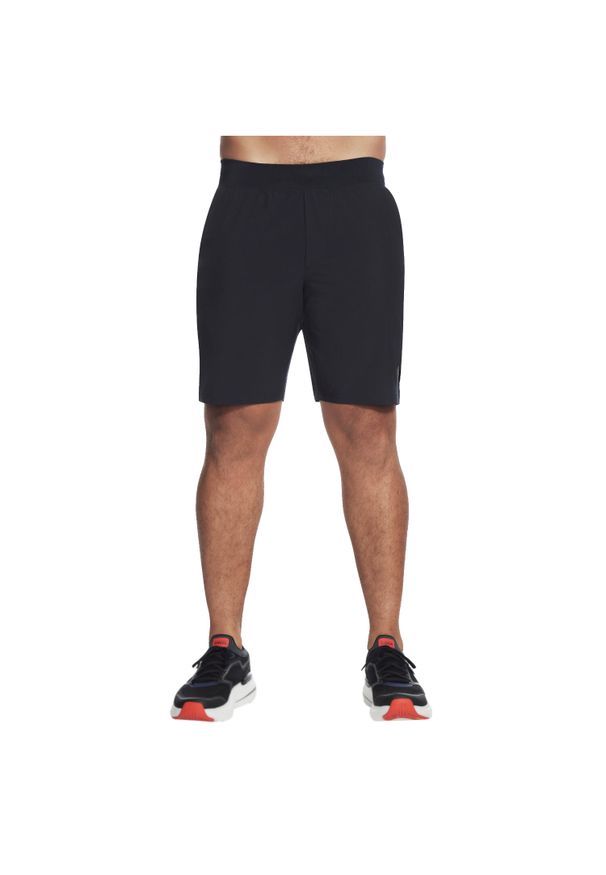 skechers - Spodenki sportowe męskie Movement Short. Kolor: czarny. Materiał: poliester