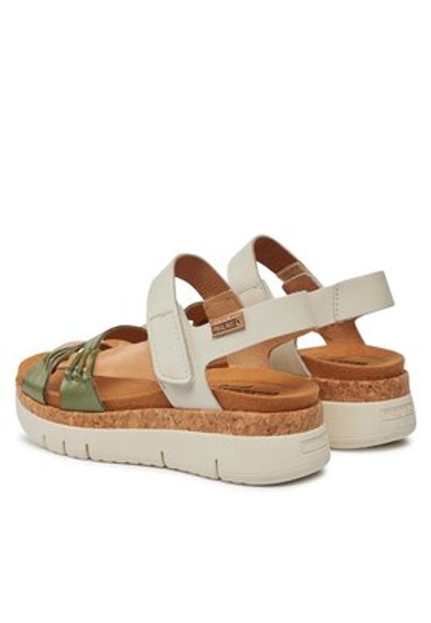Pikolinos Sandały Palma W4N-0968C3 Zielony. Kolor: zielony. Materiał: skóra