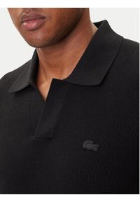 Lacoste Polo AH5186 Czarny Regular Fit. Typ kołnierza: polo. Kolor: czarny. Materiał: bawełna #5
