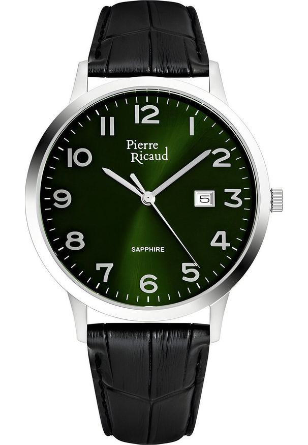 Zegarek Pierre Ricaud Zegarek męski Pierre Ricaud P91022.5220Q czarny. Kolor: czarny