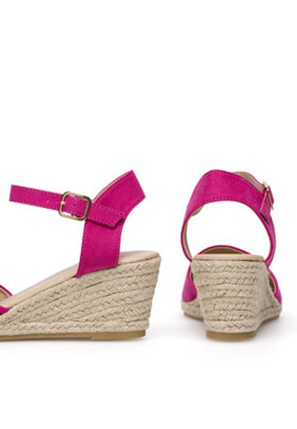 Jenny Fairy Espadryle WYL2610-2 Różowy. Kolor: różowy. Materiał: materiał