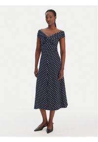 MICHAEL Michael Kors Sukienka codzienna MR683GLKA7 Granatowy Regular Fit. Okazja: na co dzień. Kolor: niebieski. Materiał: syntetyk. Typ sukienki: proste. Styl: casual #1