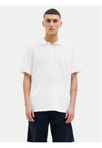 Jack & Jones - Jack&Jones Polo Kane 12270150 Biały Regular Fit. Typ kołnierza: polo. Kolor: biały. Materiał: bawełna #1